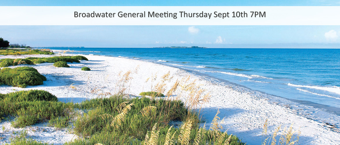 Broadwater General Meeting Sept 10 7PM